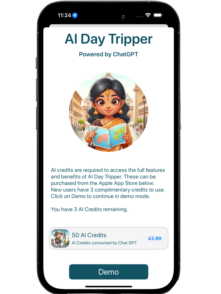 AI Day Tripper App